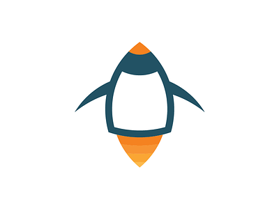 LinuxAkademi linux logo penguin rocket