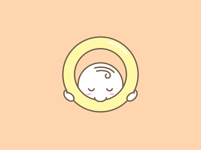 Logo for baby biscuits baby branding design icon logo