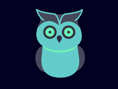 Night Owl animal bird dark illustration owl