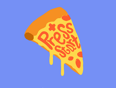 Pizza culture food game gaming illustraion pizza