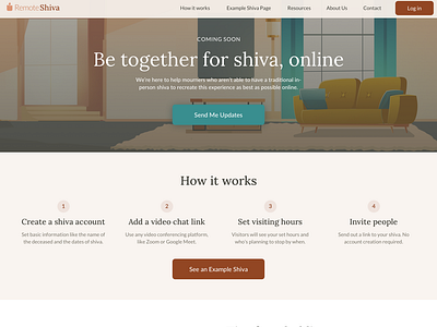 RemoteShiva Landing Page