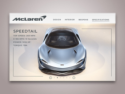 McLaren Speedtail UI brand branding cars clean desiginspiration design flat identity ios minimal mobile typography ui uidesign user experience ux ux design ux designer vector website