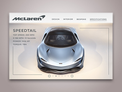 McLaren Speedtail UI