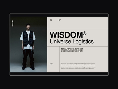 WISDOM®—Homepage fashion homepage fashion landing page homepage homepage design lookbook web design
