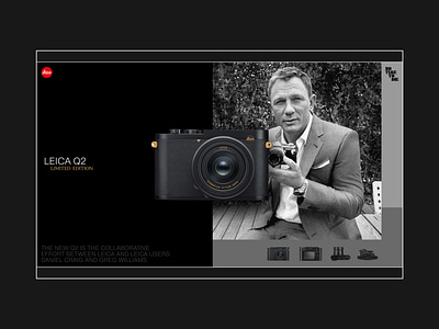 LEICA Q2—Landing Page camera clean leica camera leica website minimal