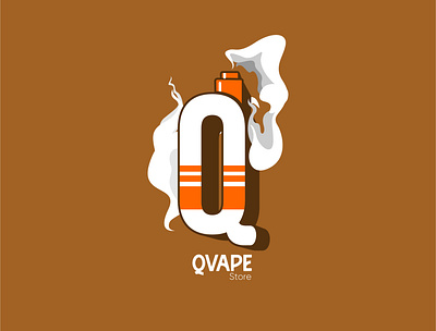 Logo Branding Qvape Store design logo logobranding logovape vape