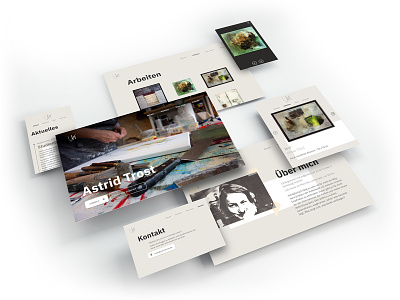 Astridtrost.de art branding css design html portfolio trost ui vita webdesign