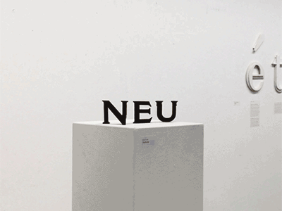 Alt–Neu 3d design exhibit design exhibition letter new old old and new type typeface typography