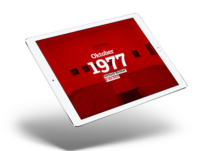 Oktober 1977 – an ePUB 1977 art design digital epub gerhard richter indesign ipad layout magazine october raf red richter typography
