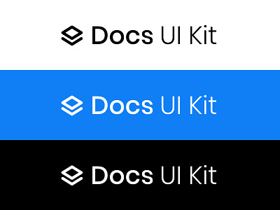 Docs Ui Kit Logo design hello dribbble icon illustration logo my first shot typography vector