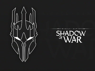 Shadow Of War Sauron Icon adobe branding character clean design flat icon identity illustration illustrator logo logo design logo design branding minimal ui vector website
