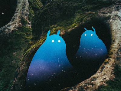 In the Forest of the Night amr behance cartoon hotamr monsters photoshop tree woods