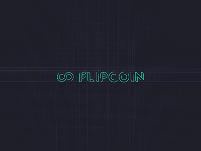 Logo Animation | Flipcoin 2019 3d ae after effects animation dark fin tech grid logo icon identity illustration logo