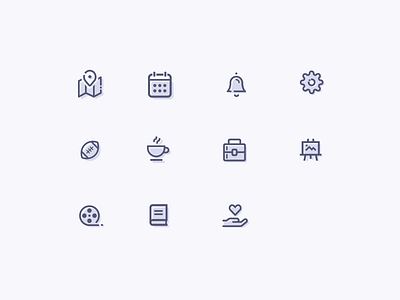 Icon Set | Venue 2019 app design icons iconsets illustraion ios light vector