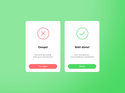 #DailyUI / 011 Flash Messages