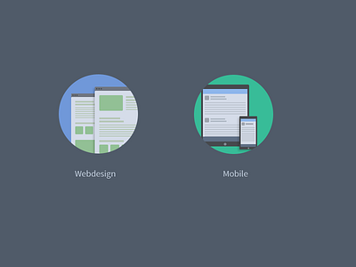 Icons blue design flat green icons ipad iphone personal website portfolio ui ux web