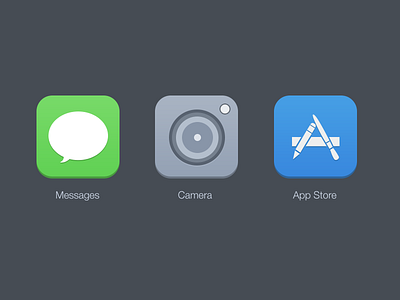 Ios7 Icons app store blue camera design green grey icons ios7 messages ui