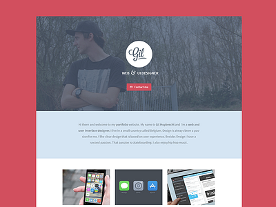 New Portfolio blue design portfolio red ui webdesign