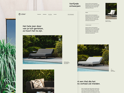 About page stay about design furniture green landing landingpage outdoor page summer ui ux