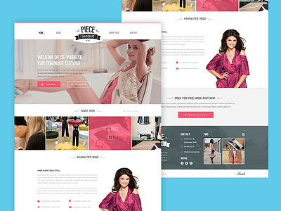 Clothing Website classy clothing design fullscreen images logo pink ui unique vintage webdesign whitespace