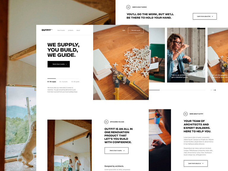 Homepage renovation service by Gil on Dribbble