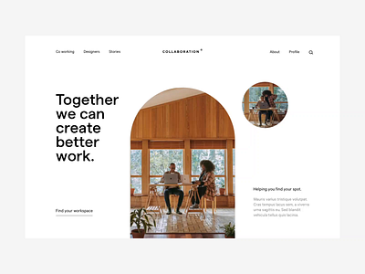 Co working loading animation agency co collab collaboration design interaction landing load page studio ui ux working workspace