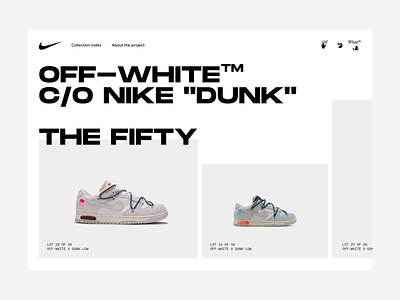 Off-white "DUNK" loading idea. animation design ecommerce interaction loading pre product progress shoe sneaker ui ux webshop