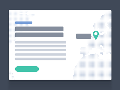 About section about flat homepage landing page location map ui webdesign wireframe
