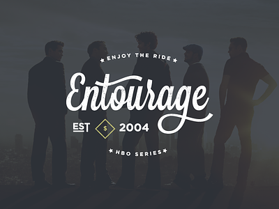 Entourage entourage grunge logo script serie vintage