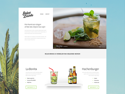 Drinks beer cocktail shelf ui webdesign