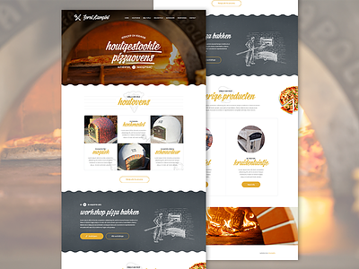 Stone pizza oven landing design home landing layout oven page pizza stone ui vintage web