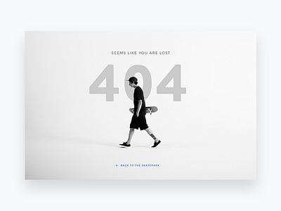 Daily Ui - Day8 404 daily day 8 page skateboarding ui