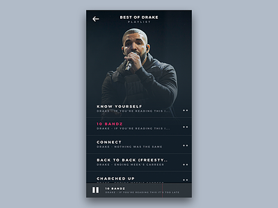 Daily Ui - Day 9 daily day 9 music player ui