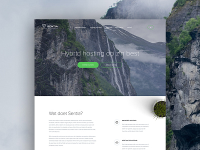 Hybrid Hosting homepage hosting hybrid landingpage minimal ui web