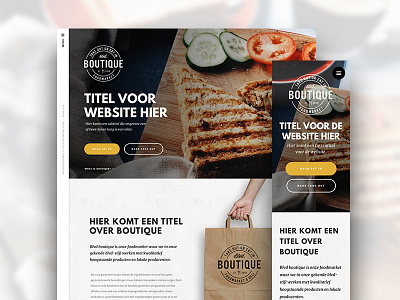 Foodmarket Website food homepage landingpage market ui web webdesign