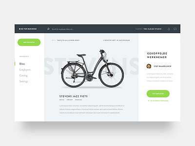 Bike Detail bike bikes dashboard design detail page platform profile ui ux