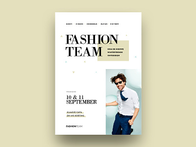 Flyer design fashion flyer print