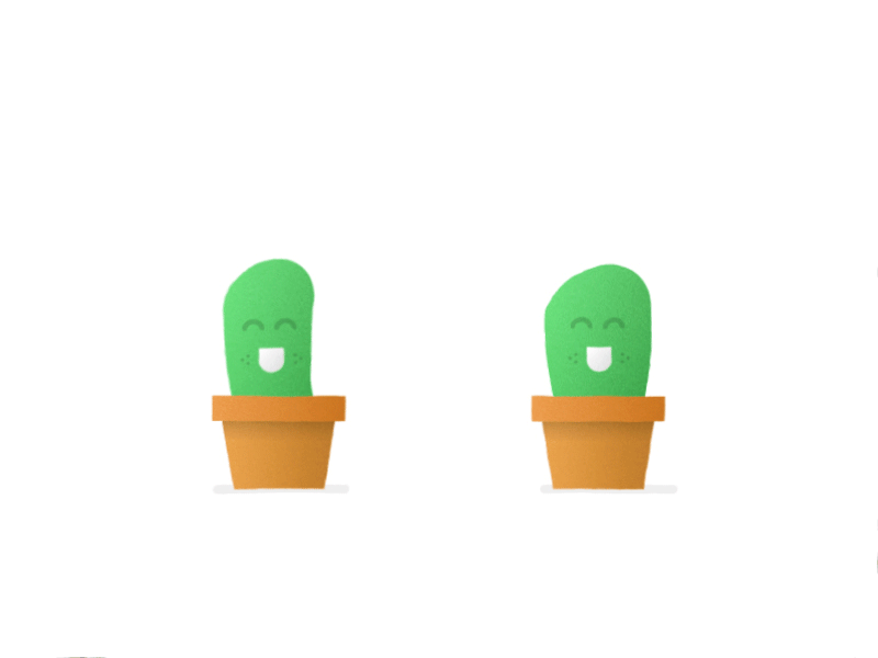 Cacti Having Fun after effects animation boiled bop cactus fried fun illustration