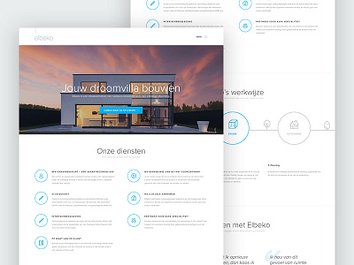 Ad Landingpage ad building construction house landingpage ui villa webdesign