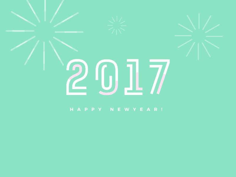 Happy New Year! 2017 after effects animation happy new year