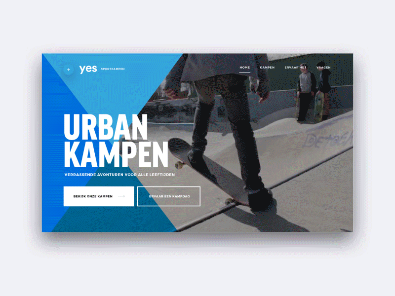 Menu interaction kids menu navigation prototype skateboarding sports ui ux