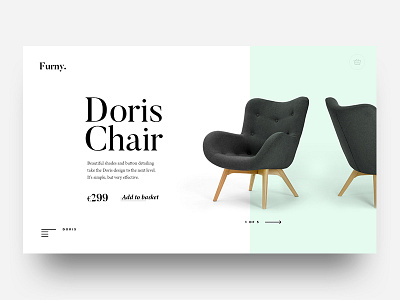 Furniture Detail chair detail furniture product serif ui