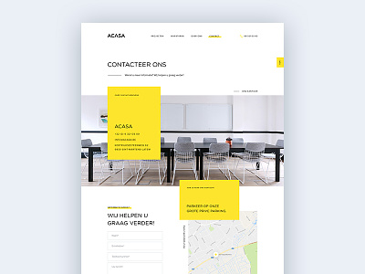 Contact Page contact design form map maps page ui ux website yellow