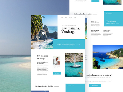 Senor Sanchez Home design homepage spain ui ux vacation