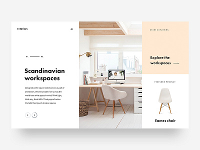Scandinavian Workspaces design desk minimal scandinavian ui ux webdesign workspace
