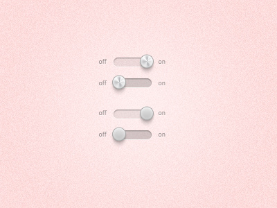 Tiny Switches design metal noise red switches toggles ui ui elements