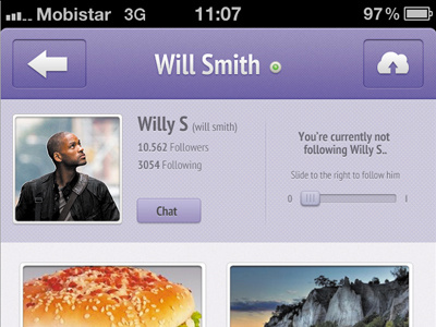 Killing Some Time .. app design follow images iphone likes online social ui