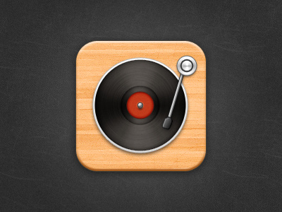 Turntable icon :D icon iphone texture turntable ui