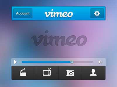 Vimeo Ui Practice app blue ios iphone ui vimeo