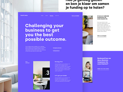 The Harbour Services design financial funding landing page services typography ui ux
